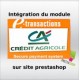Intégration module Crédit Agricole sur site prestashop